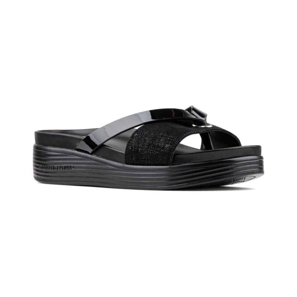 Donald Pliner Farrah Leather Sandal, Black